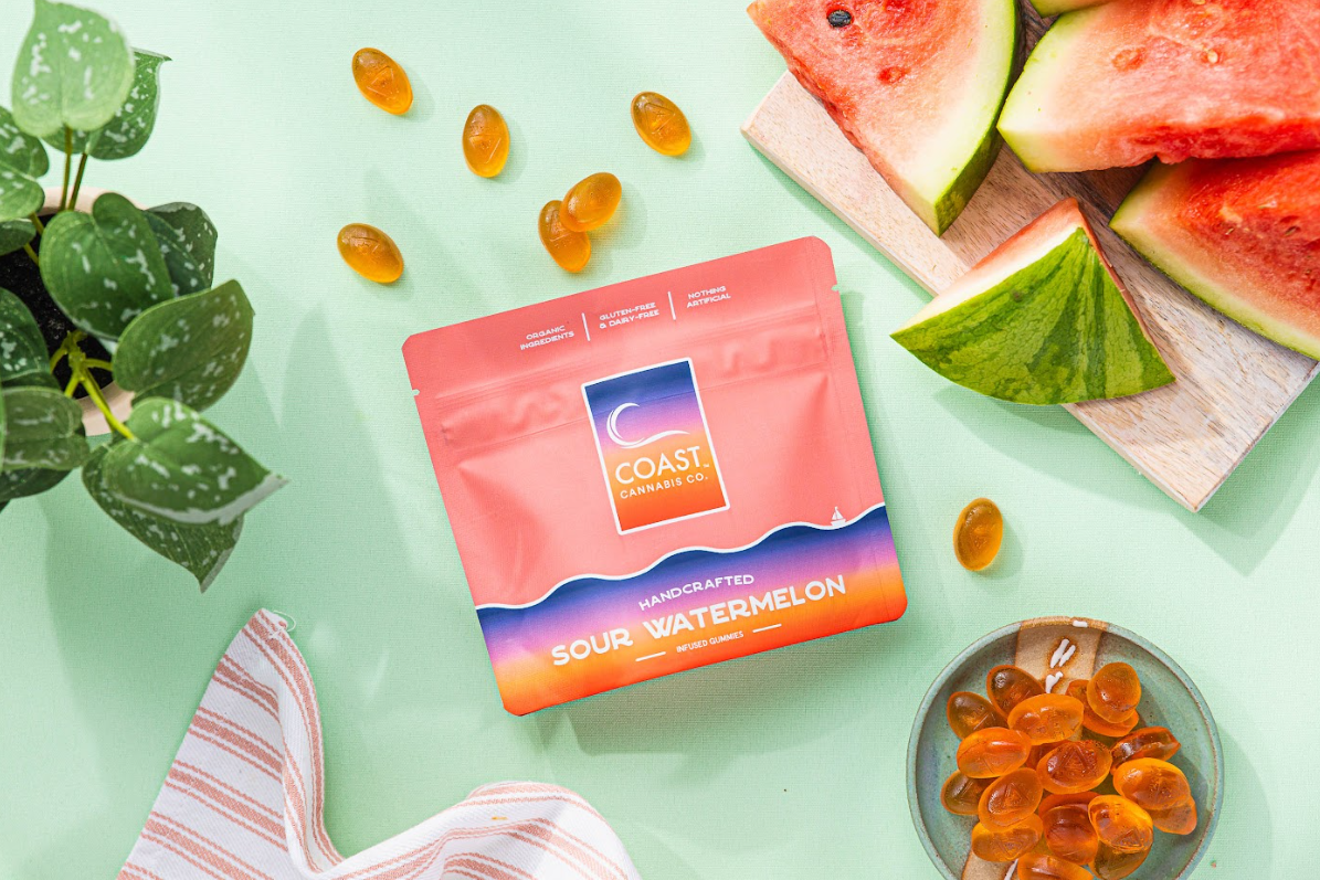 Photograph of product: Sour Watermelon Gummies - 5mg/20pk