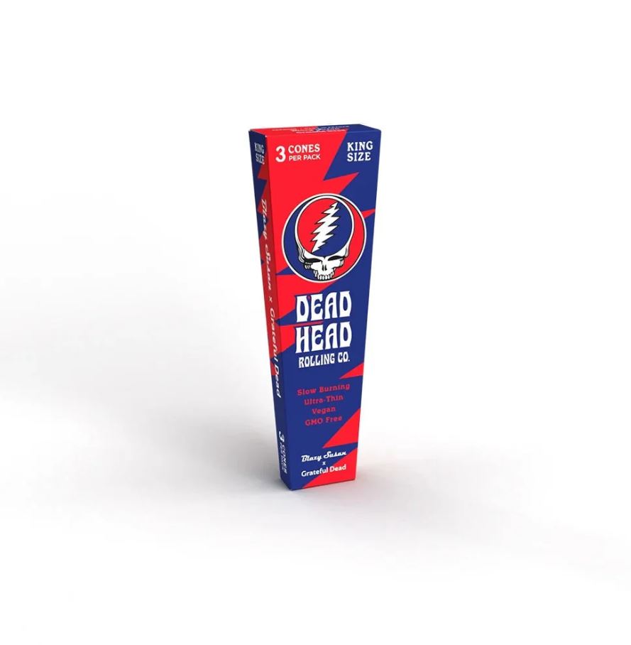 Photograph of product: Blazy Susan x Grateful Dead King Size Pre-Rolled Cone 3pk (A0081)