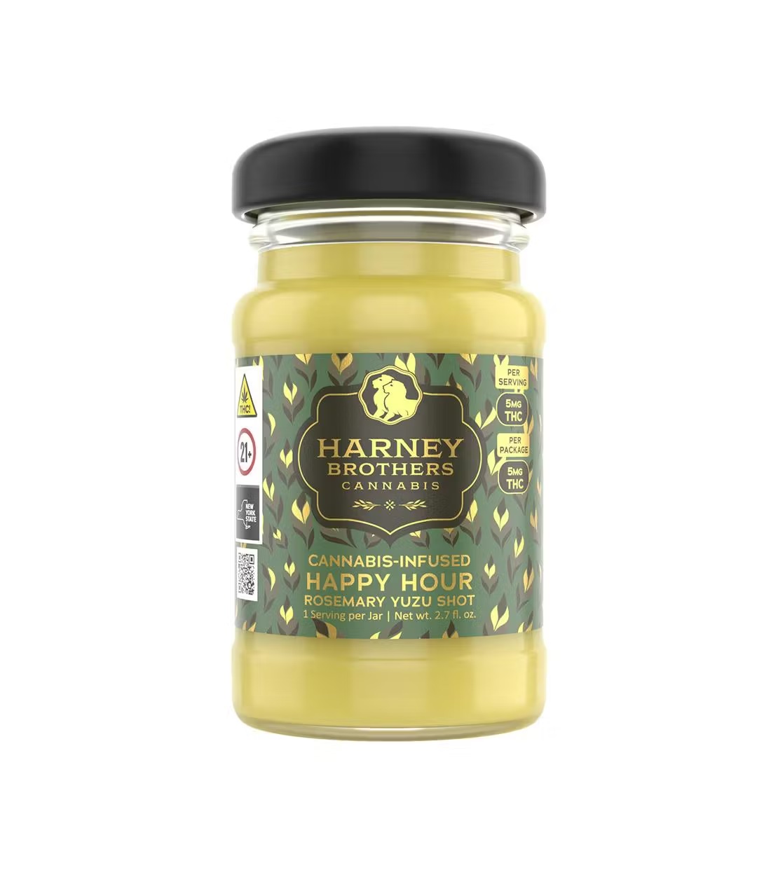 Photograph of product: Harney Brothers | Happy Hour Rosemary Yuzu Shot | 2oz 5mg TH-oui