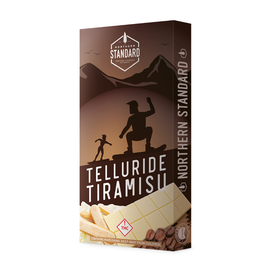 Photograph of product: Rec Northern Standard 100mg Chocolate - Telluride Tiramisu