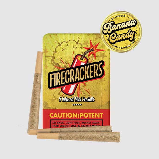 Photograph of product: Banana Candy | Infused Preroll Pack | .7g X 5 | 3.5g