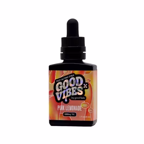 Photograph of product: Good Vibes | Pink Lemonade | Tincture | 1000mg
