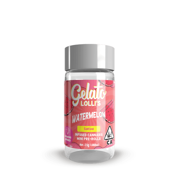 Photograph of product: Watermelon |  .6g x 5 Lolli Infused Pack - 