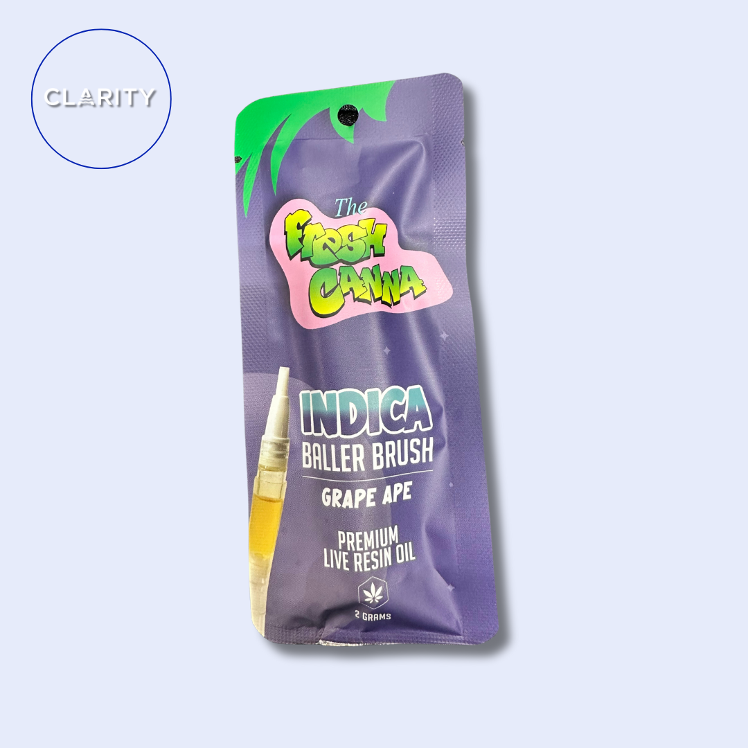 Photograph of product: Fresh Canna Live Resin Brush | Grape Ape