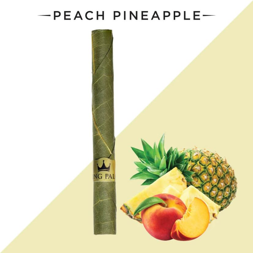 Photograph of product: King Palm Hand-Rolled Leaf Wraps 2pc Peach Pineapple (A0143)