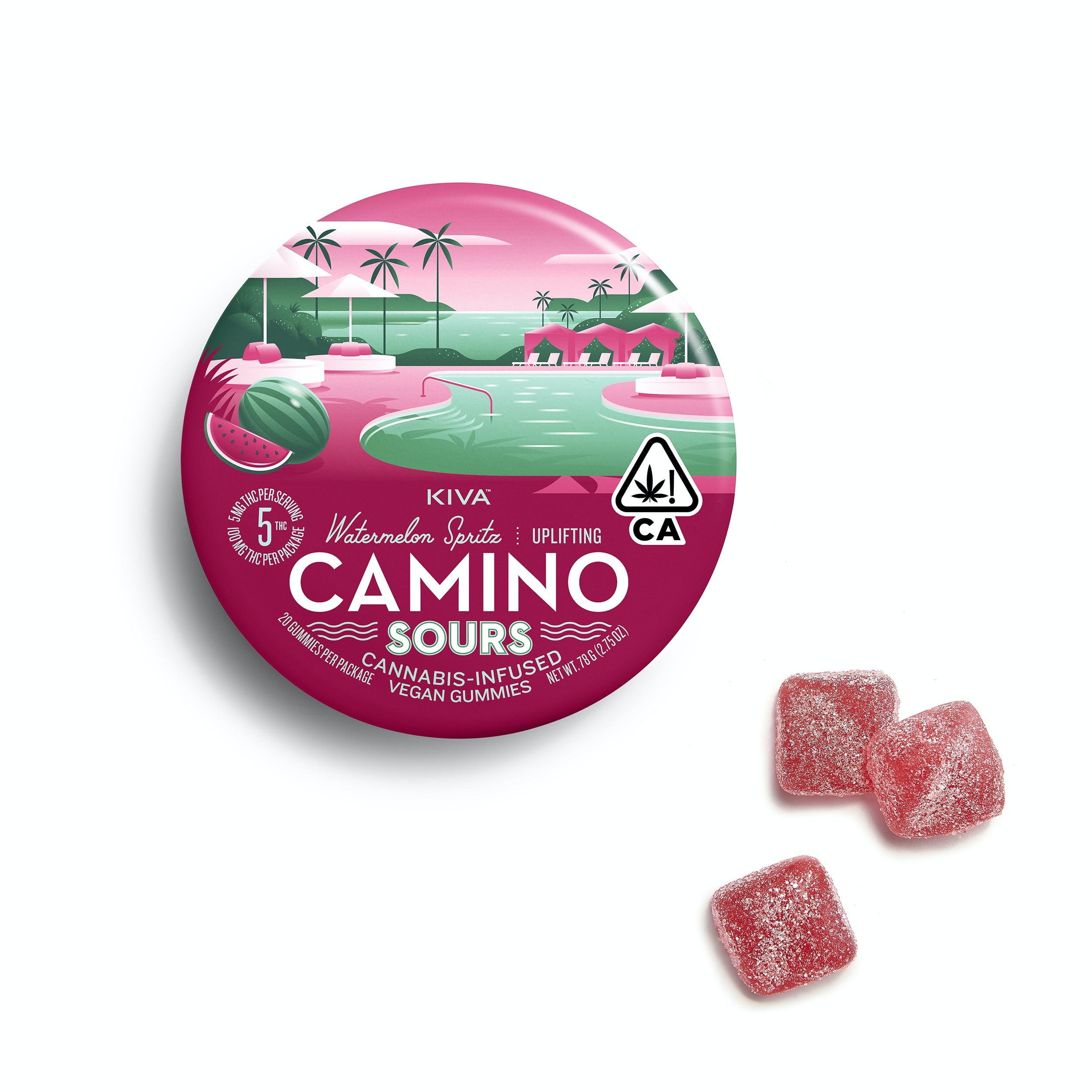 Photograph of product: 'Camino Sours' Watermelon Spritz - 100mg