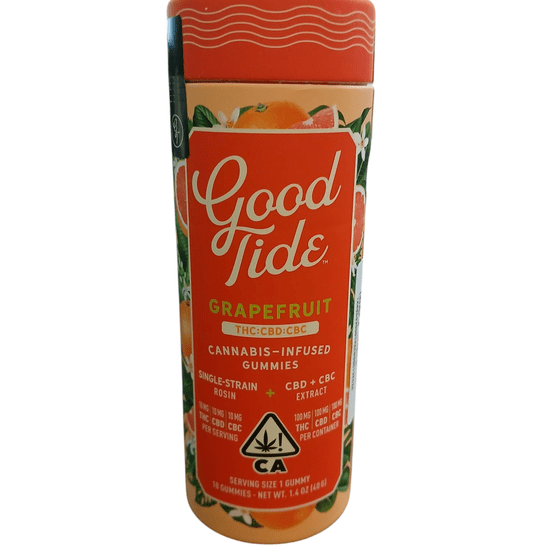 Photograph of product: Good Tide - Grapefruit 1:1:1 100mg TH-oui/CBD/CBC - 