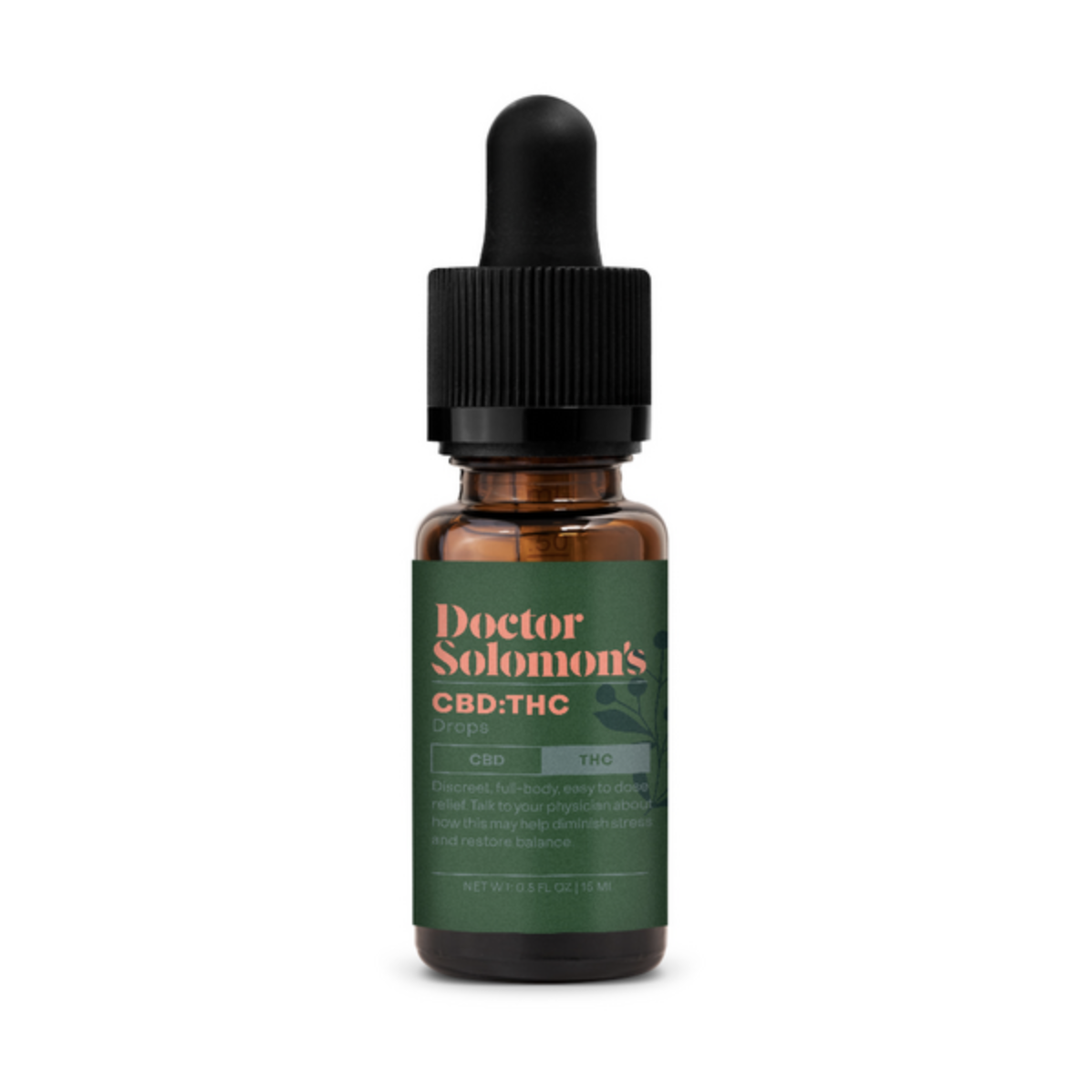 Photograph of product: 1:1 TH-oui:CBD Drops - Restore | Tincture | [104.49mg]