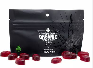 Photograph of product: StrawberryNana - Silver Tip | 50mg Live Resin Troche | 15pk