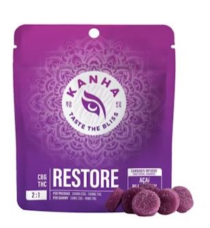 Photograph of product: Restore CBG/THC 2:1 Gummies