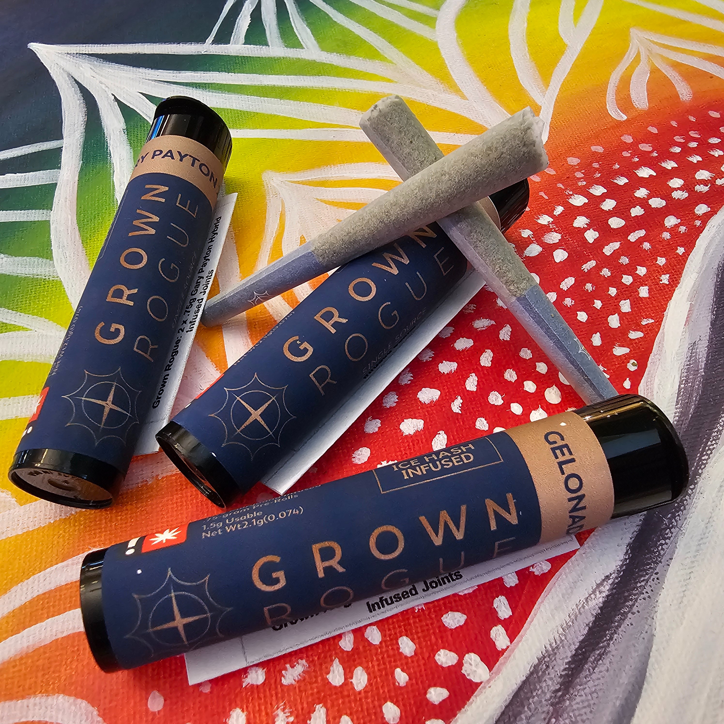 Photograph of product: Grown Rouge .75g 2pk Strawberries and Cream Hybrid Infused Prerolls