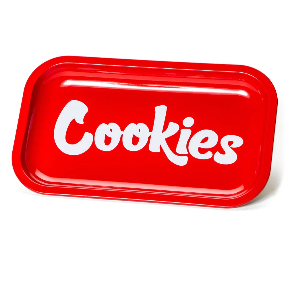 Photograph of product: Cookies Medium Size Red Metal Rolling Tray