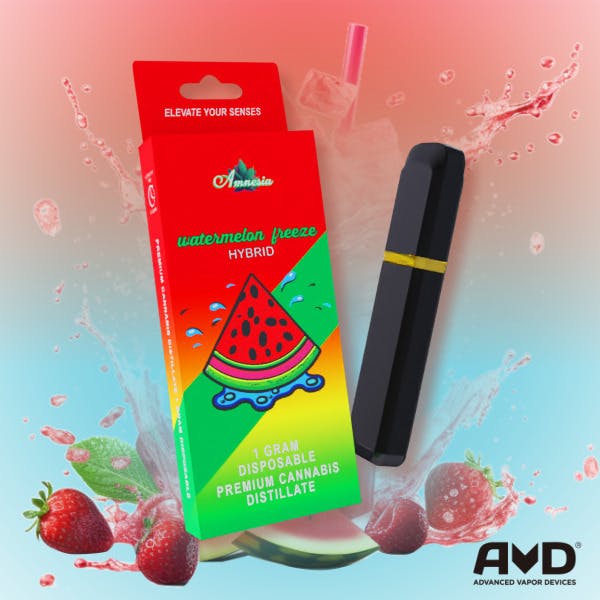 Photograph of product: Amnesia Disposables 1g Watermelon Freeze