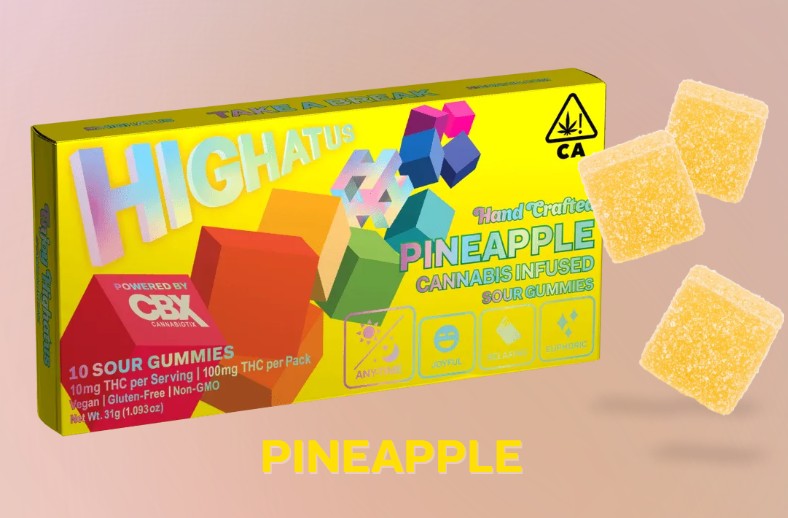 Photograph of product: Pineapple Sour Gummies 10pk