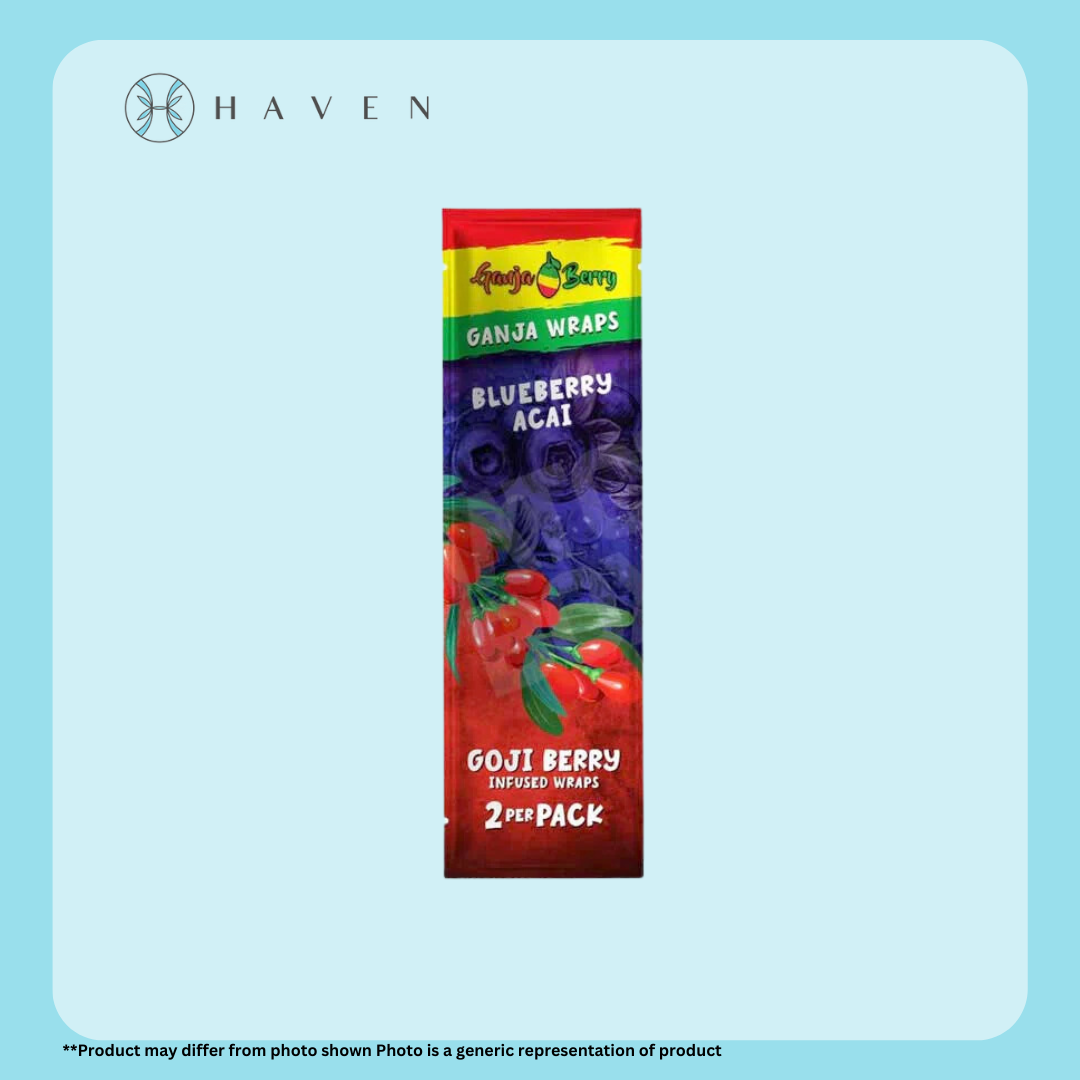 Photograph of product: Ganja Berry Wraps (2pk) Blueberry Acai