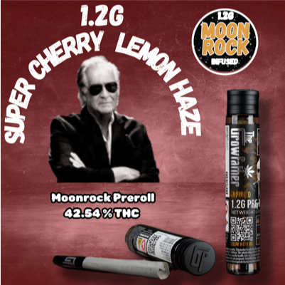 Photograph of product: The Growfather Pre-Roll 1pk/1.2g Moonrock Infused- Super Lemon Cherry Haze