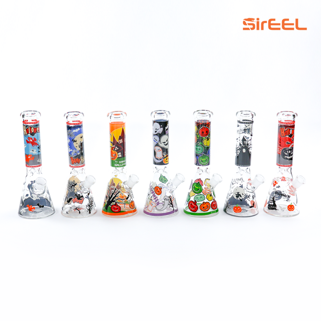 Photograph of product: SirEEL | Bong | 10" Beaker w/ Assorted Designs | Assorted Colors