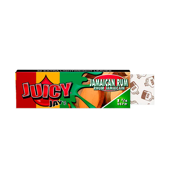 Photograph of product: Juicy Jay's | Jamaican Rum | Rolling Paper | 1 1/4 Size