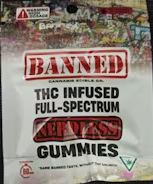 Photograph of product: Banned - Green Apple - Nerdless Single 200mg