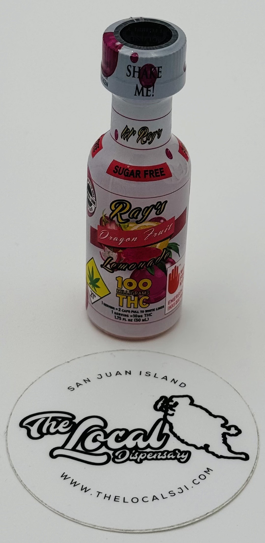 Photograph of product: Lil Rays Sugar Free Dragon Fruit Lemonade 100mg TH-oui