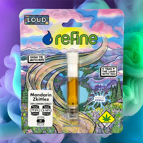 Photograph of product: Refine | White Widow | Loud Cartridge | DOH | 1g