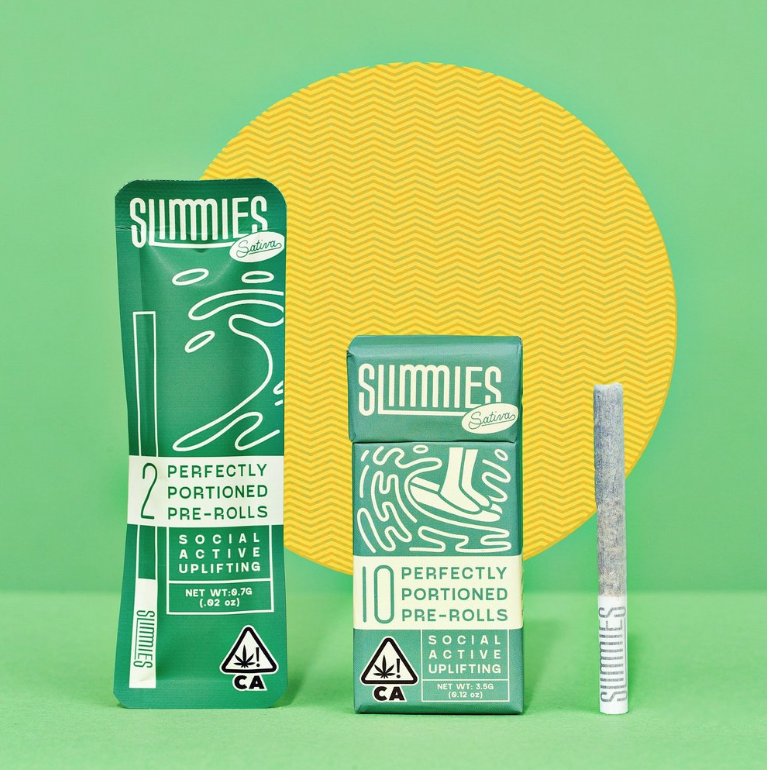 Photograph of product: SLIMMIES 0.35G SOCIAL Oui'd PREROLL 2 PACK