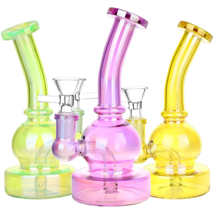 Photograph of product: Mini Epiphany Glass Water Pipe - 6.5" 14mm F - Assorted Colors