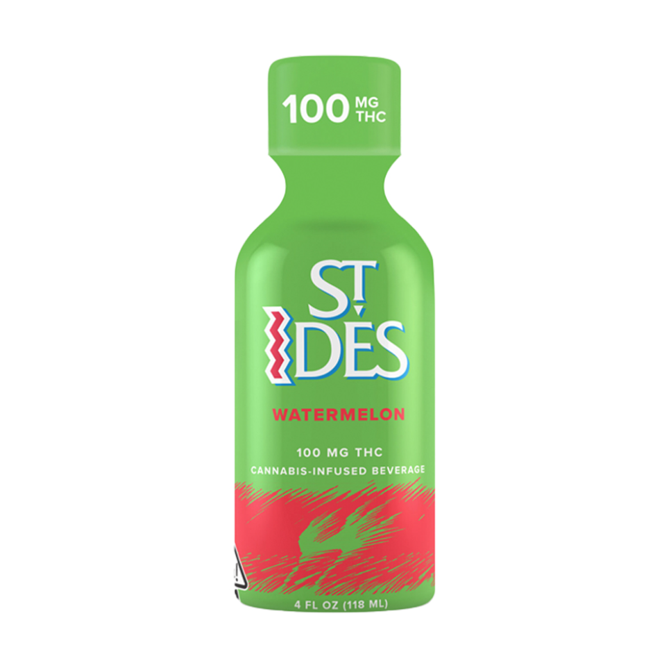 Photograph of product: ST. IDES - Watermelon - 100mg - 4oz Shot