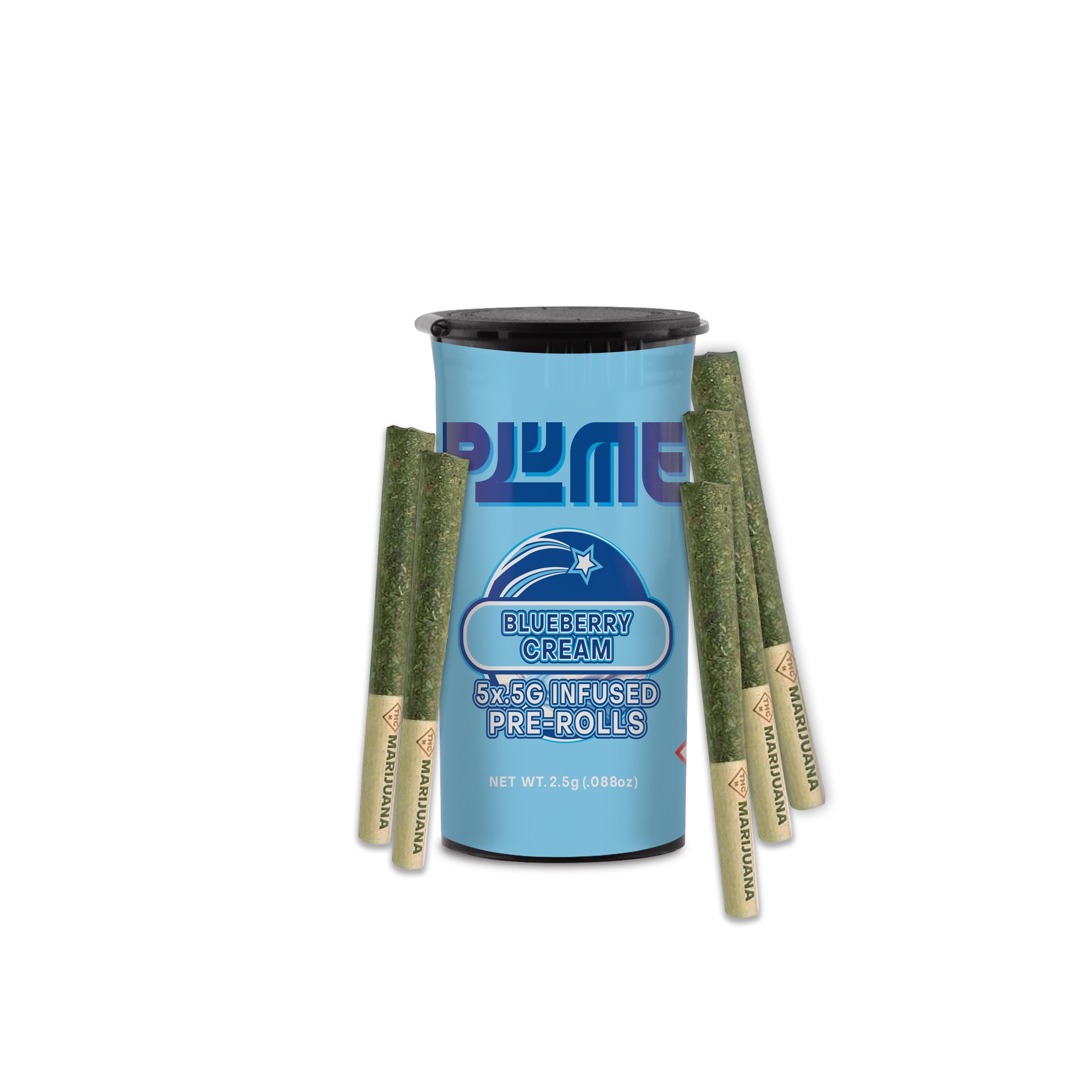 Photograph of product: Blueberry Cream | Infused Pre-Roll Pack (5ct)