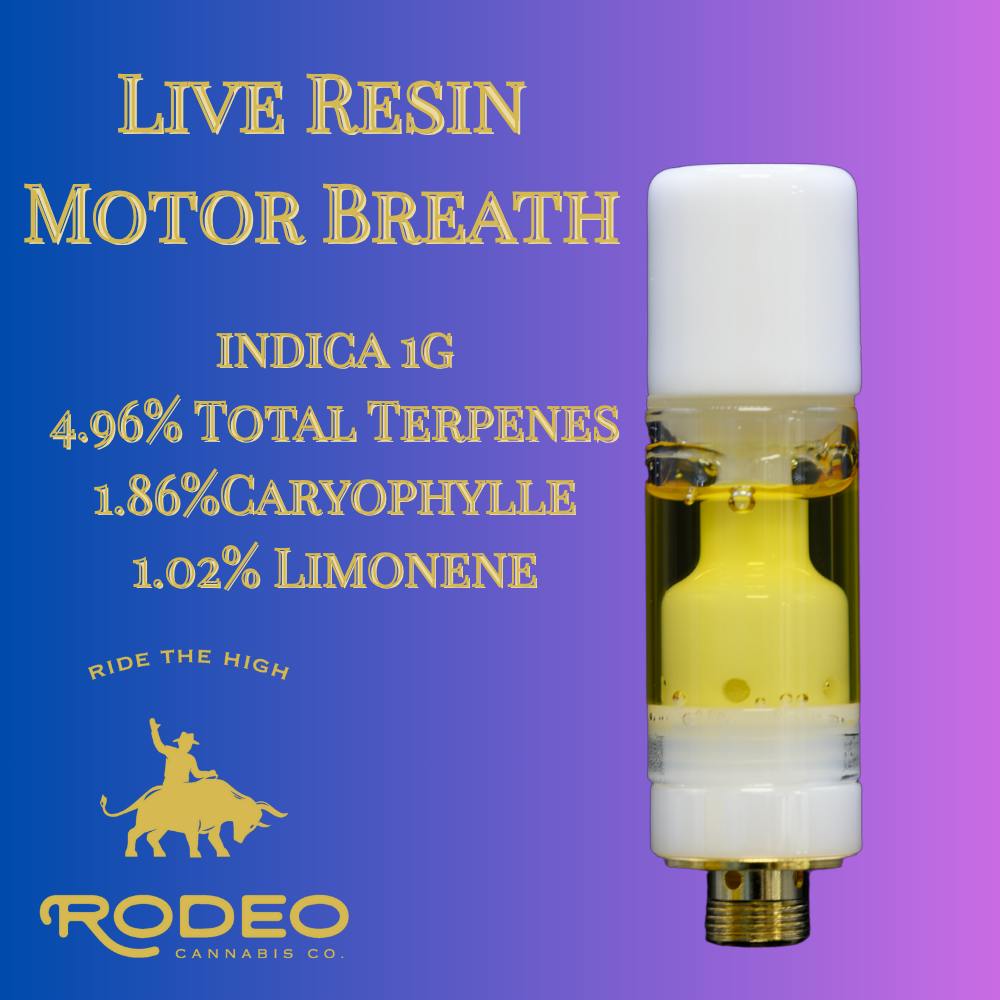 Photograph of product: Rodeo Vape 1g Motor Breath