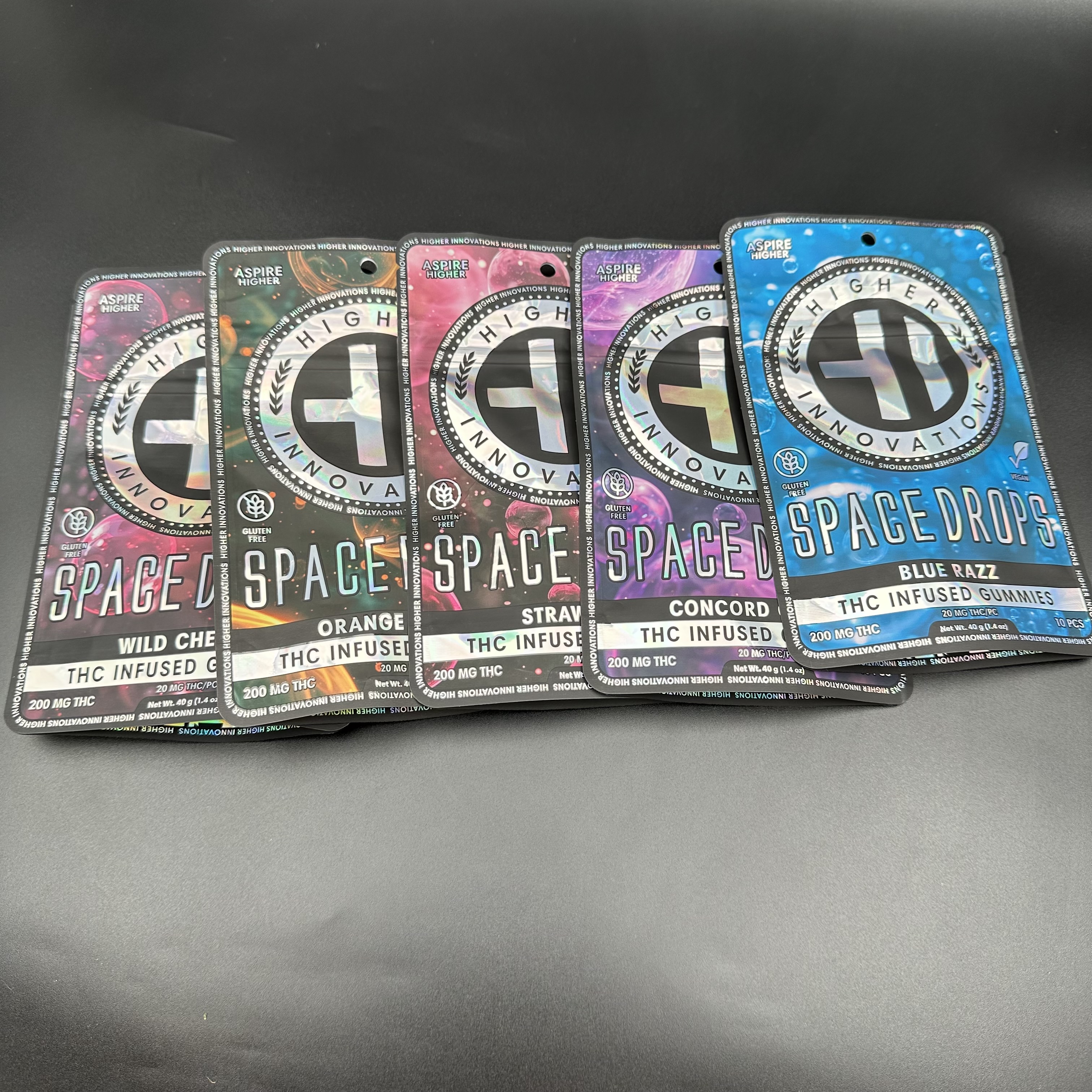 Photograph of product: 200mg Higher Innovations Space Drops - Blue Razz