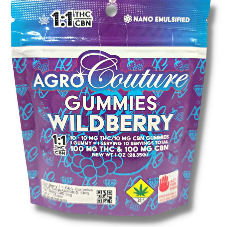 Photograph of product: 1:1 TH-oui/CBN Wild Berry Gummy (Agro)