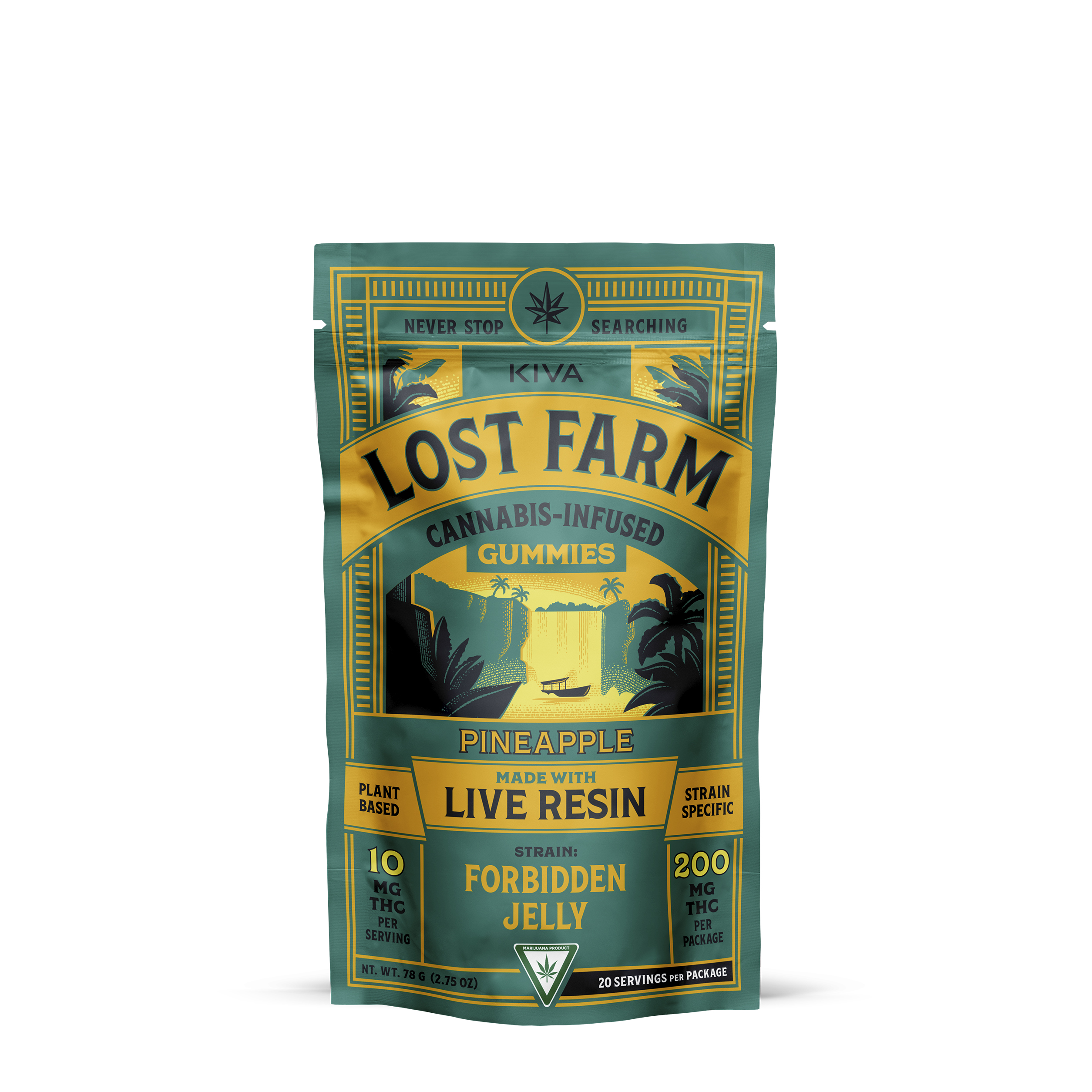Photograph of product: Lost Farm 'Pineapple x Forbidden Jelly' Live Resin Gummies [20pk] (200mg THC)