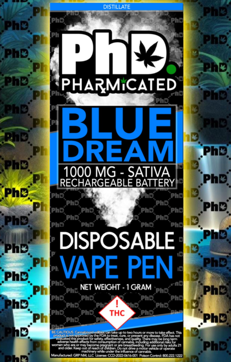 Photograph of product: 1G Disposable - Blue Dream (S)