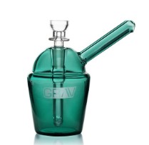 Photograph of product: GRAV | Slush Cup Pocket Bubbler | Lake Green