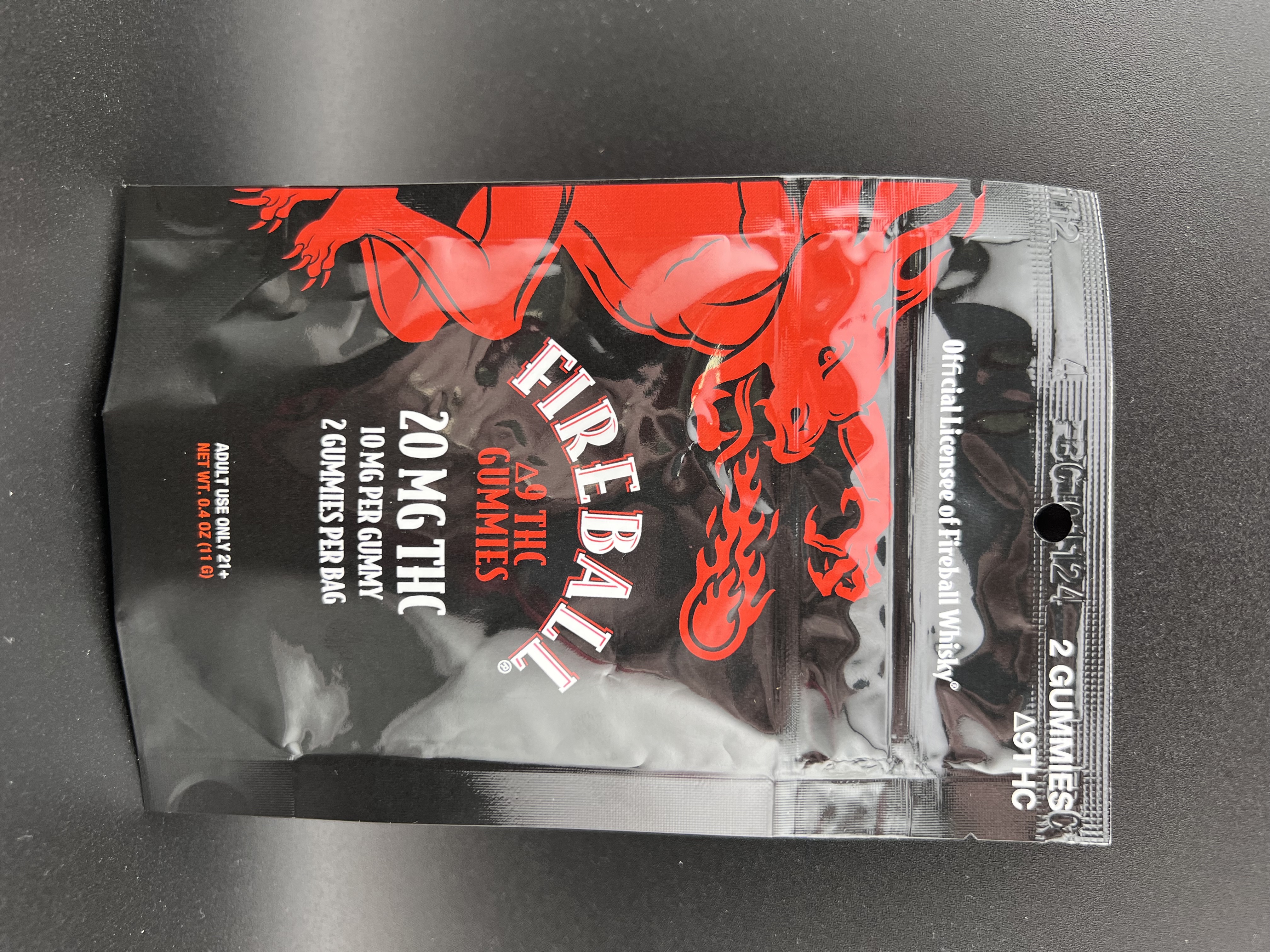 Photograph of product: Fireball - TH-oui Gummies - 10mg each - 2ct