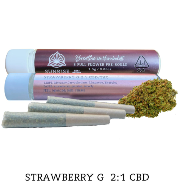 Photograph of product: Strawberry G 2:1 Cbd 3pk