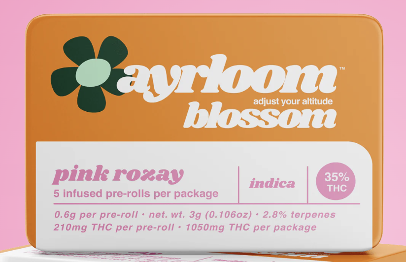 Photograph of product: Pink Rozay - 3g 5pck Pre-rolls