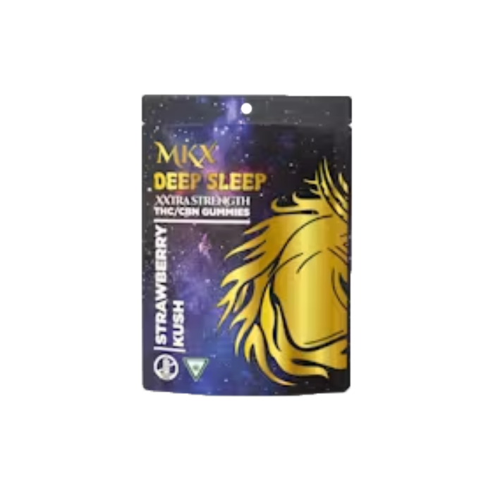 Photograph of product: MKX - Strawberry Kush Deep Sleep Gummies 200mg TH-oui/50mg CBN | 4/$20