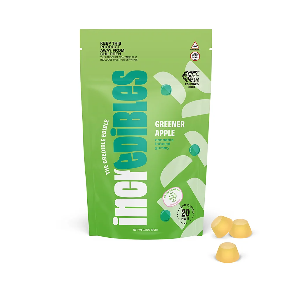 Photograph of product: Incredibles | Greener Apple | [10pk x 10mg]