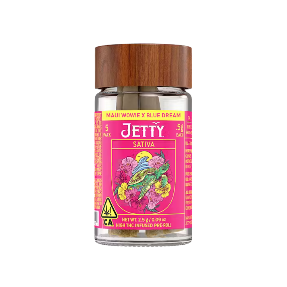 Photograph of product: MAUI WAUI X BLUE DREAM HIGH THC (5PK) - JETTY EXTRACTS