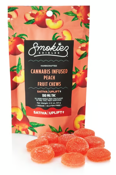Photograph of product: Uplifting | Sweet Peach | Gummies | 10pk/100mg