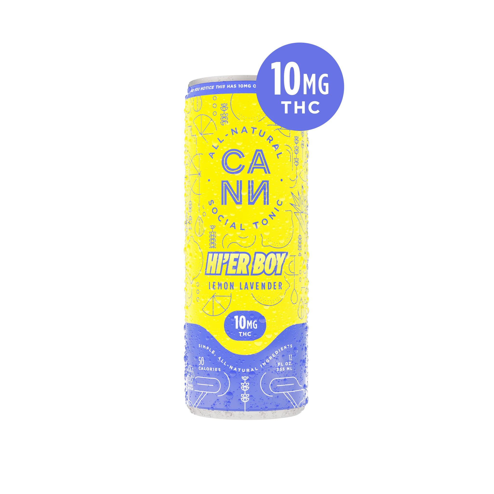 Photograph of Product: Cann | Lemon Lavender | Hi'er Boy | 12oz 4ct