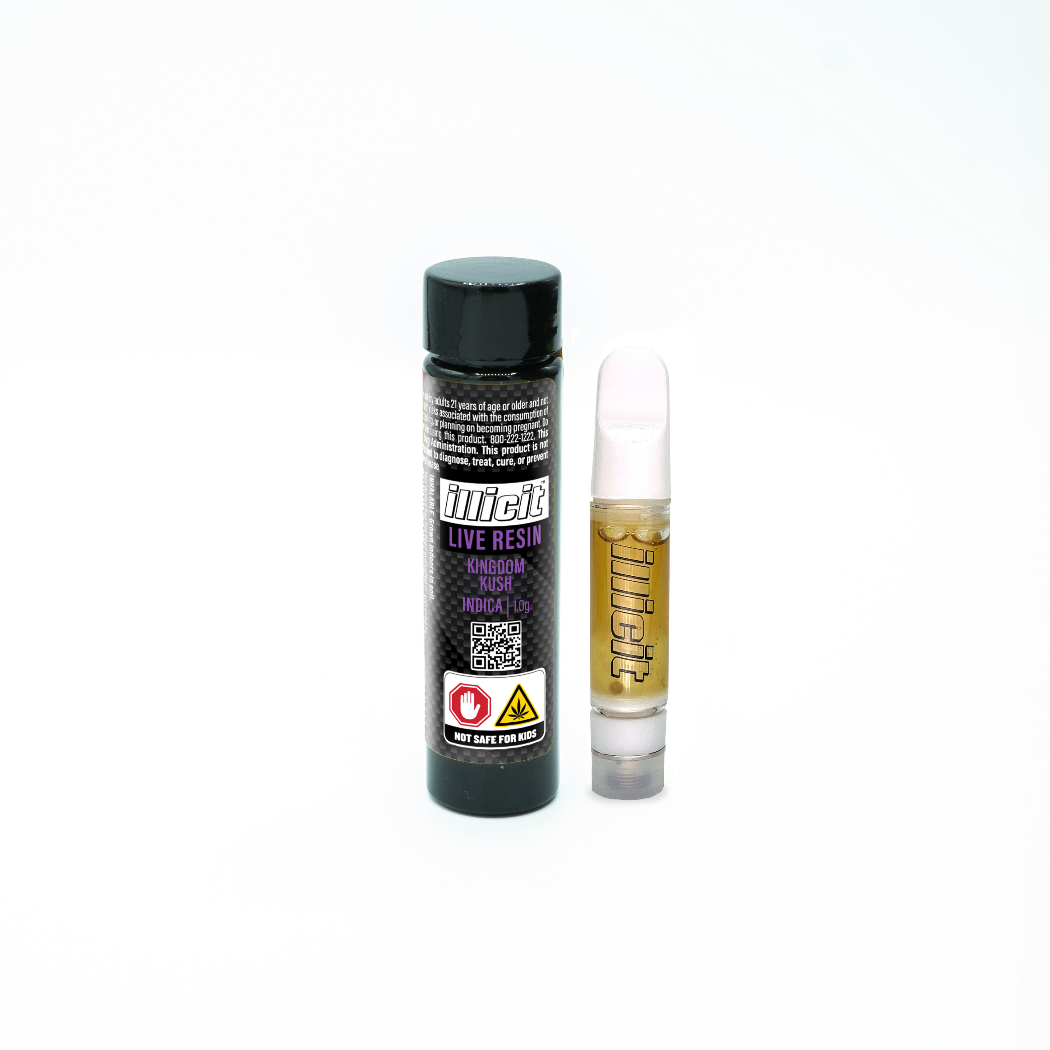 Photograph of product: Illicit | Kingdom Kush (I-H) Live Resin Vape Cart | 1g