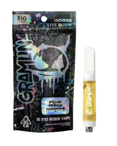 Photograph of product: LIVE ROSIN CART - PINK WHIP (1G)