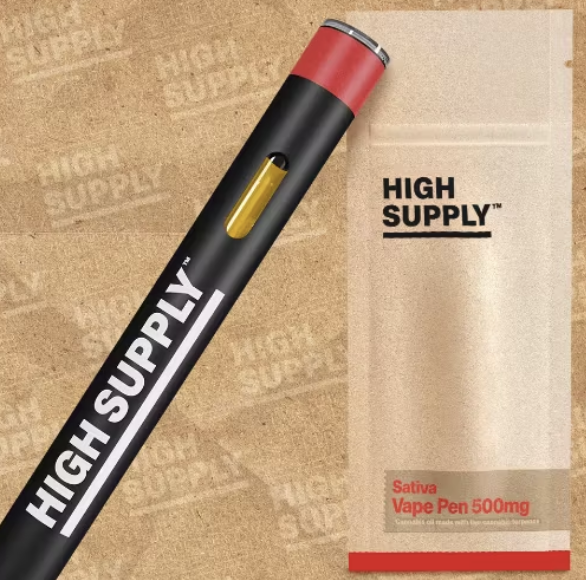 Photograph of product: HIGH SUPPLY SUPER LEMON HAZE DISPOSABLE .3G