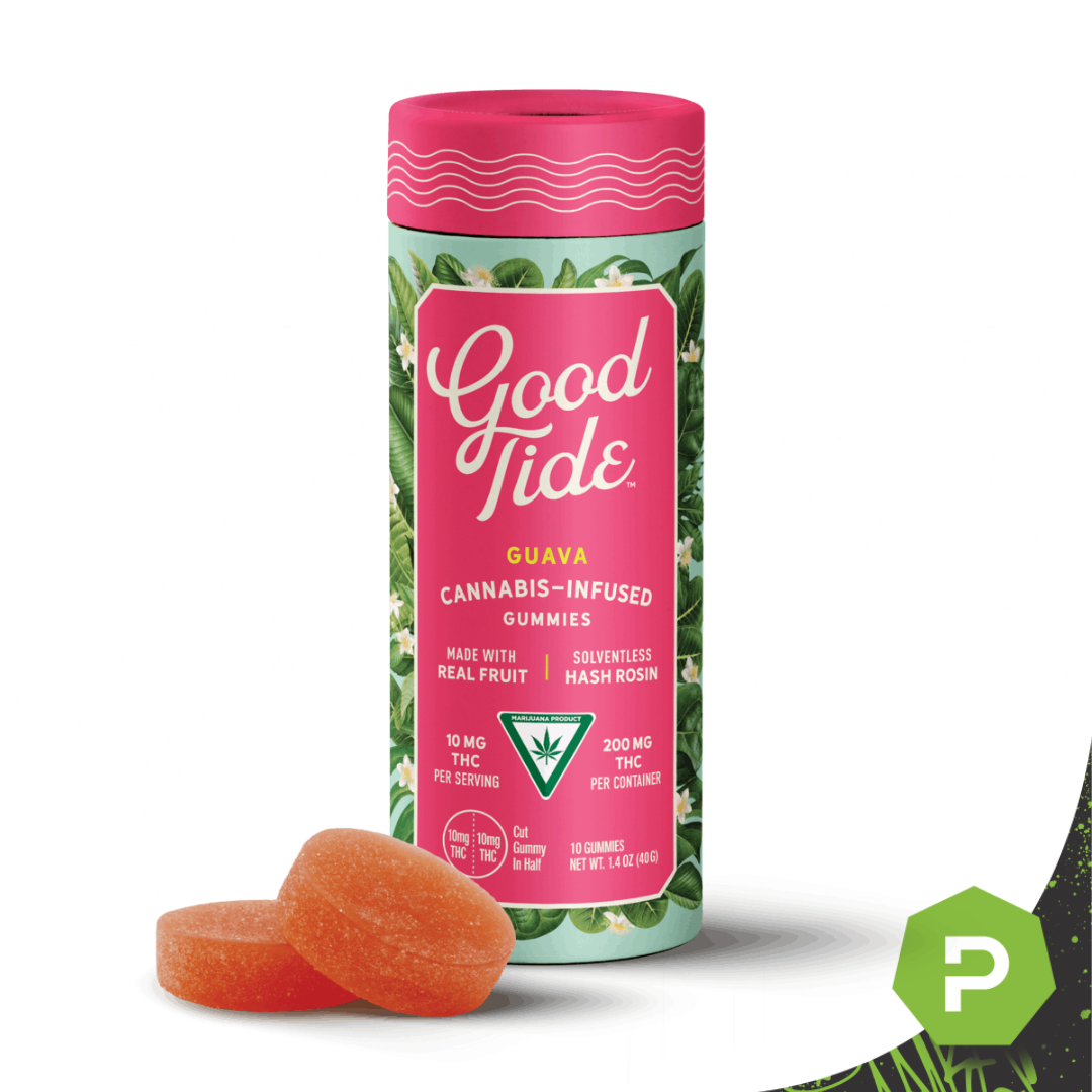 Photograph of product: Good Tide | 200mg Rosin Gummies | Guava