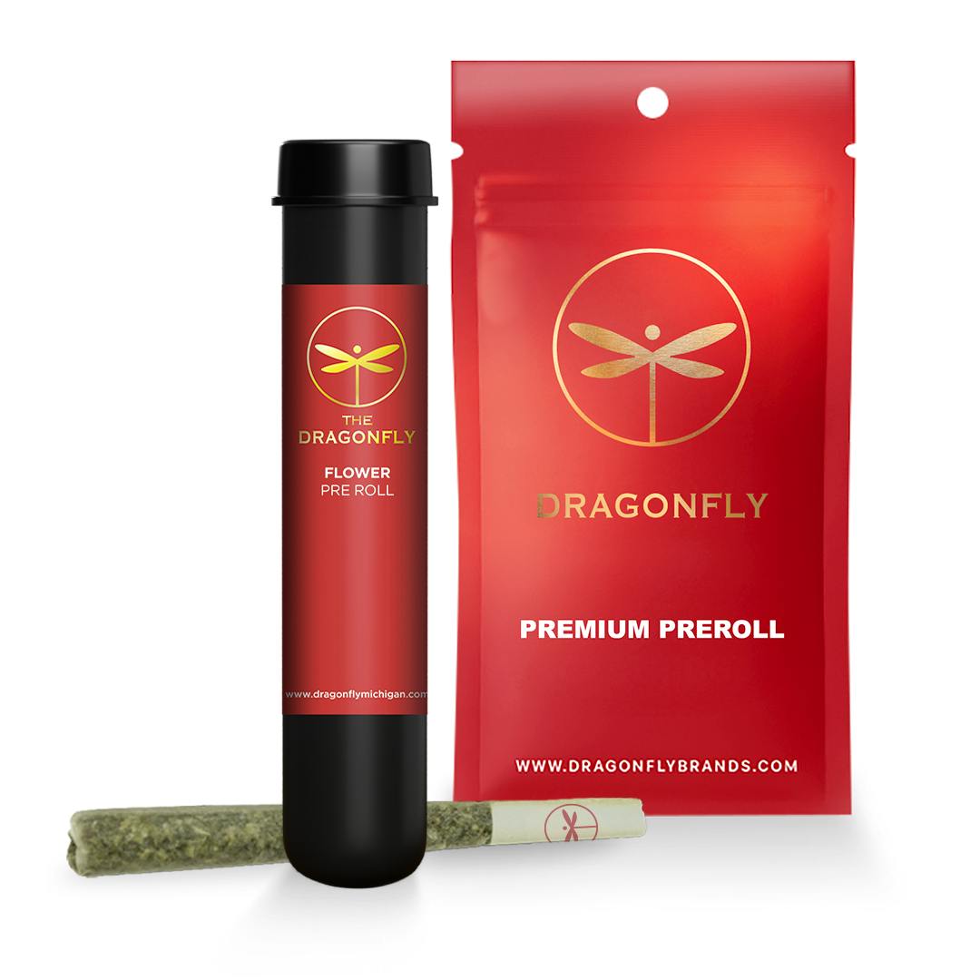 Photograph of product: Dragonfly - Preroll - Triple Cake - 1g