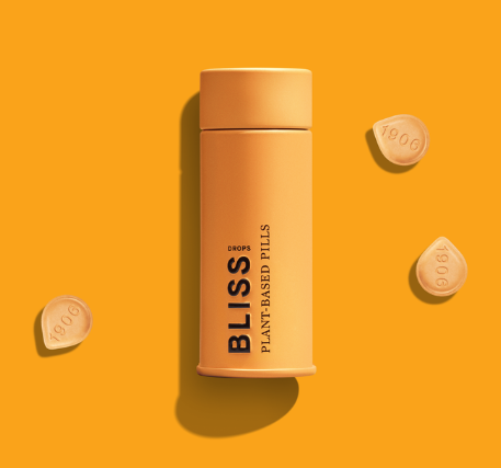 Photograph of product: Bliss Drops | Plant Based Pills | 20pk 100mg