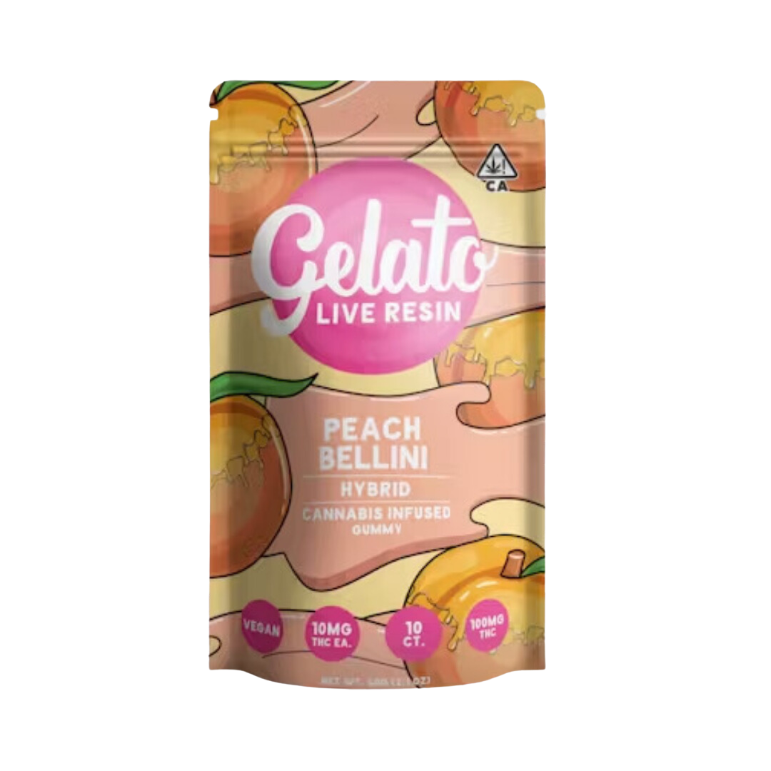 Photograph of product: Gelato - LR Gummies - Peach Bellini - 200mg